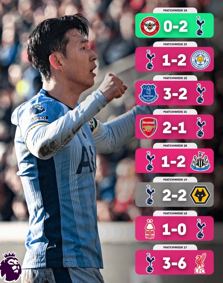  不容易！熱刺終結英超7輪不勝，此前7場(chǎng)僅1平6負