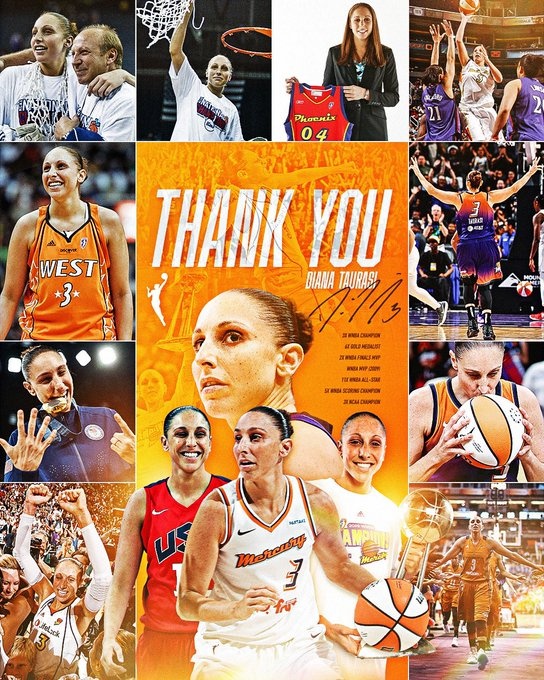  傳奇落幕！WNBA巨星陶樂(lè )西宣布退役 結束20年職業(yè)生涯