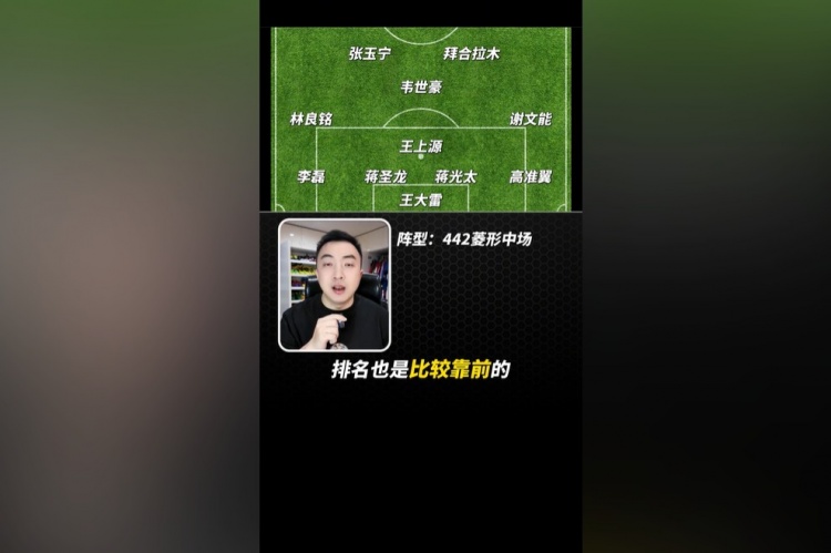  袁甲預測國足首發(fā)：可能塞爾吉尼奧要替補，首發(fā)是韋世豪