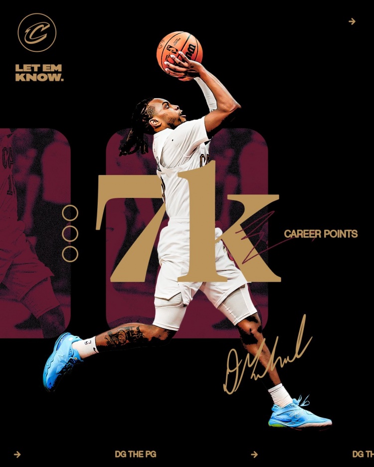  未來(lái)可期！加蘭騎士生涯得分達到7000分 隊史第11位！